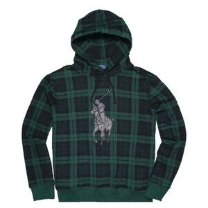 Ralph Lauren Dark Green Plaid Hoodie